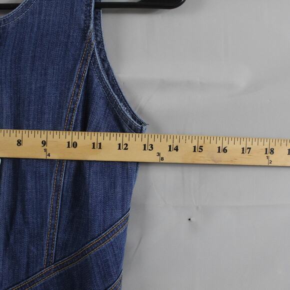 Revice Jumpsuit Womens Extra Small Hollywood Heartthrob Flare Denim Blue Retro - Picture 10 of 16